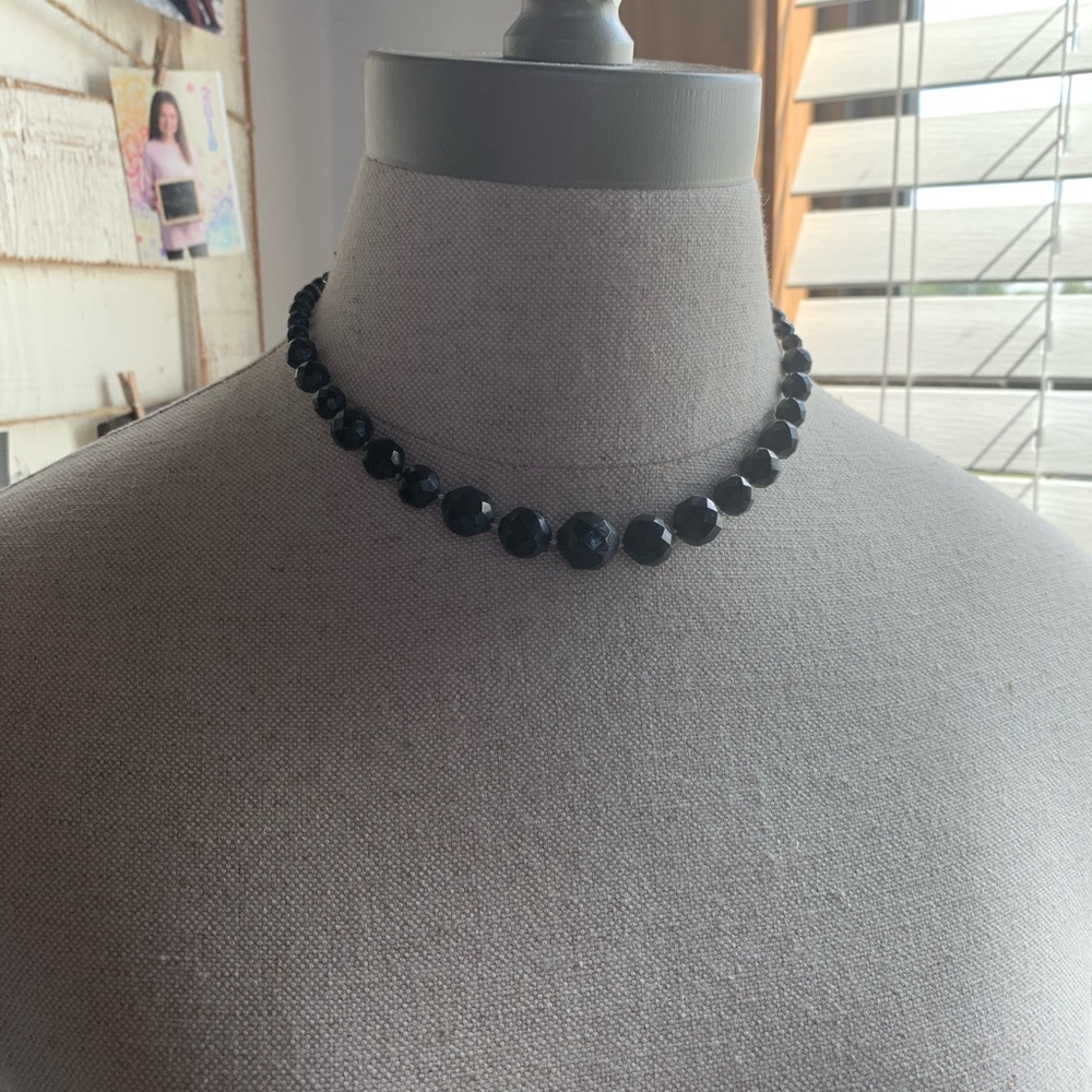 *Black Beaded Necklace